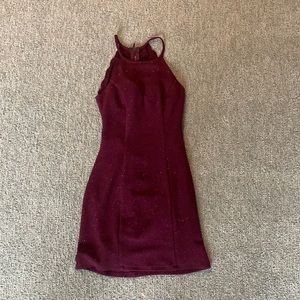 purple sparkly dress, fits medium or large